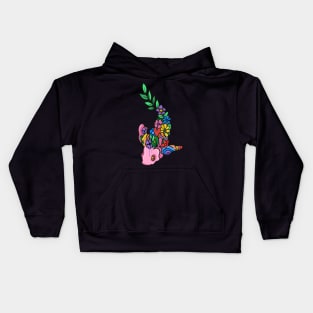 Floral Fish Version 2 Kids Hoodie